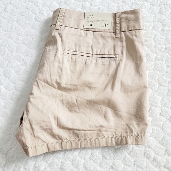 New J. Crew Chino city fit tan shorts khaki pockets 8 comfy lightweight casual - Picture 1 of 7